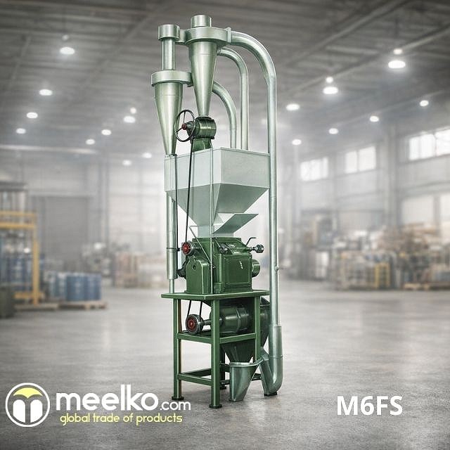 Molino de trigo semiautomático de 300–400 kg/h – kit completo