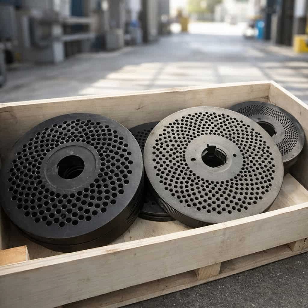 Imagen del producto Matriz plana pellets 120mm x 2,5 mm acero templado. - Meelko
